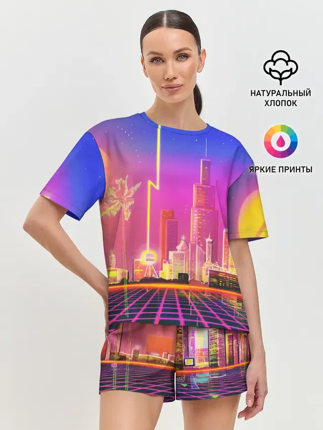 Женская пижама с шортами
