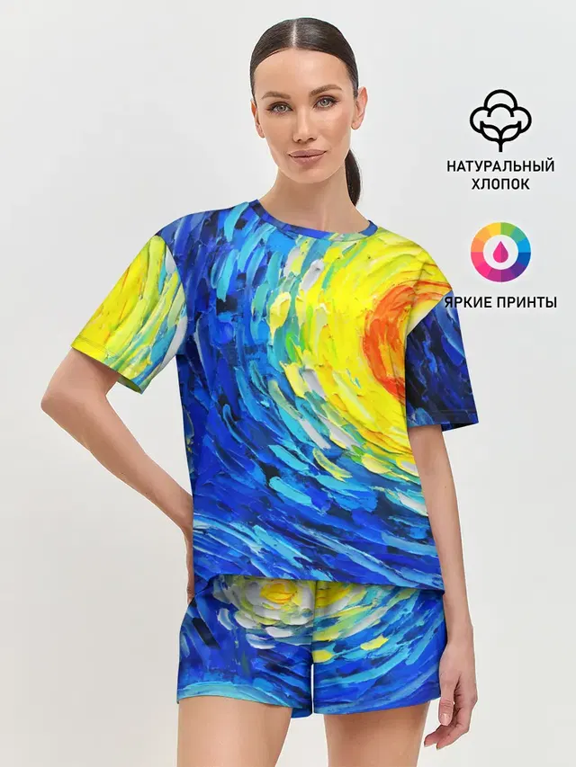 Женская пижама с шортами