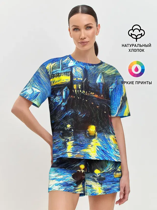 Женская пижама с шортами