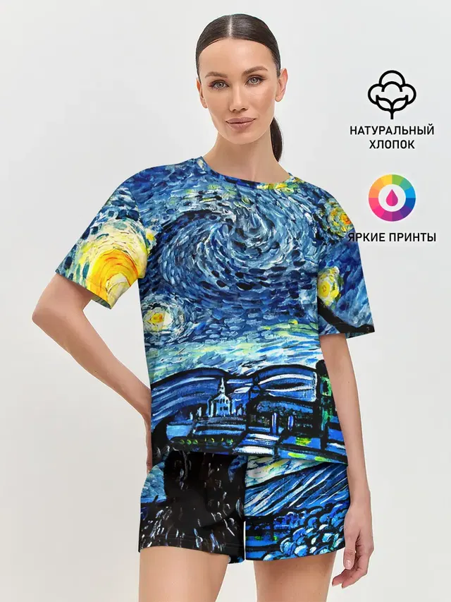 Женская пижама с шортами