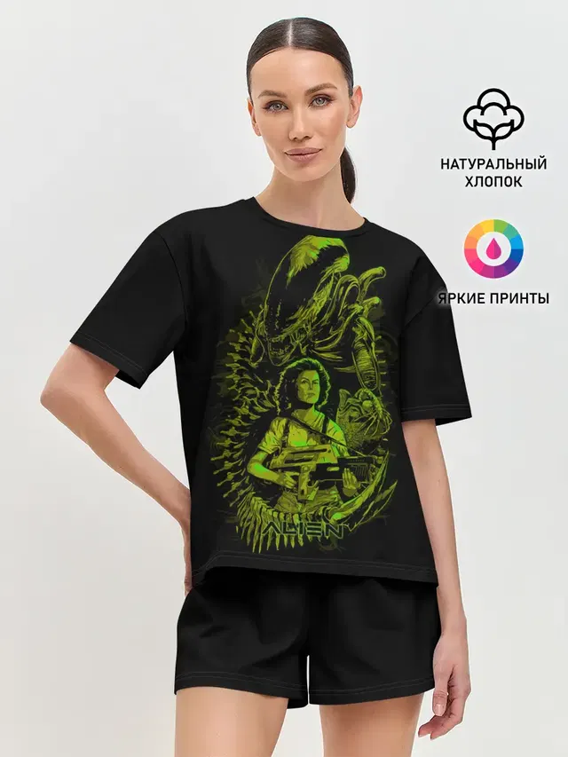 Женская пижама с шортами