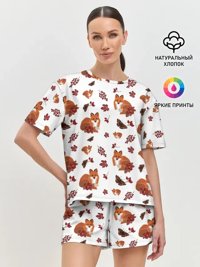 Женская пижама с шортами