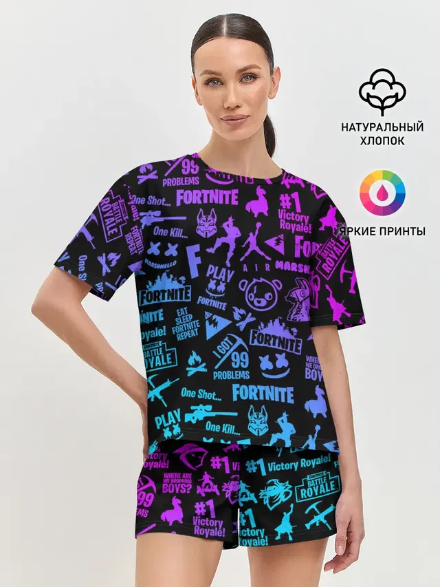 Женская пижама с шортами