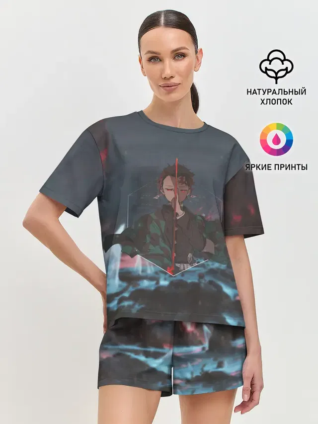 Женская пижама с шортами