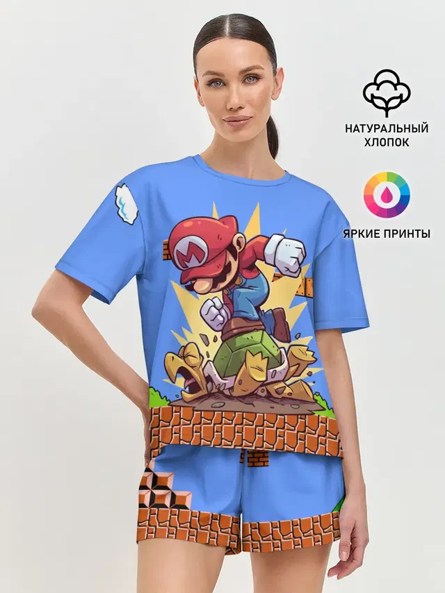 Женская пижама с шортами