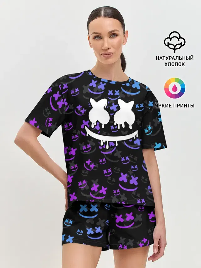 Женская пижама с шортами