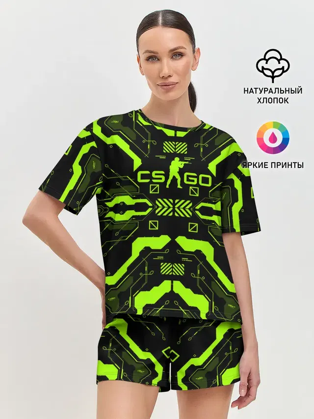 Женская пижама с шортами