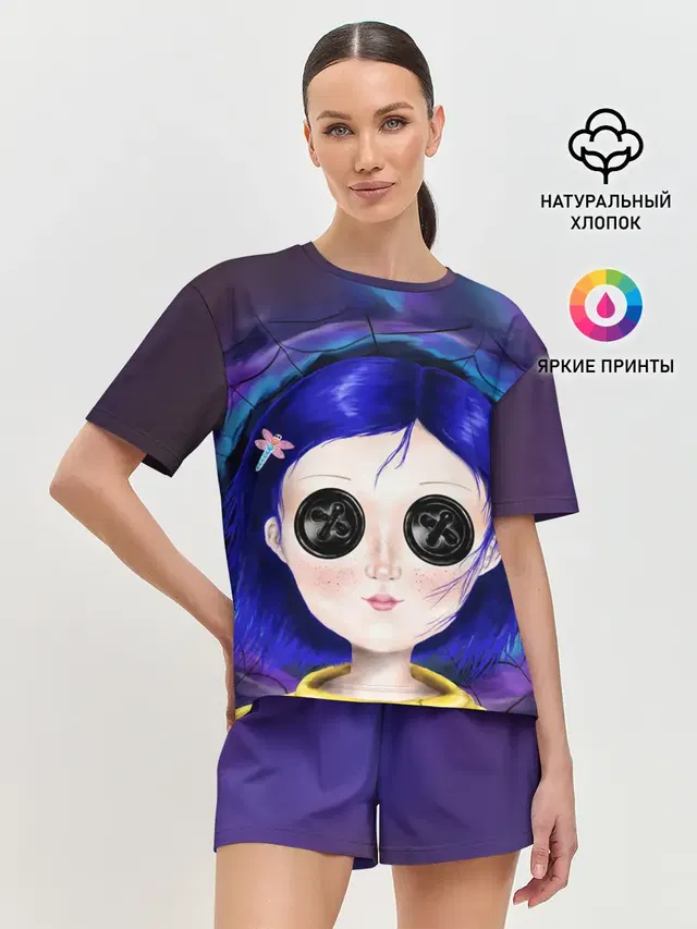 Женская пижама с шортами