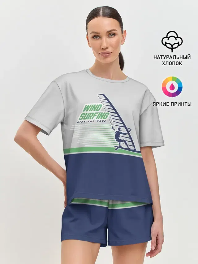 Женская пижама с шортами
