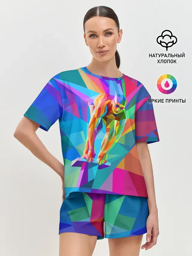 Женская пижама с шортами
