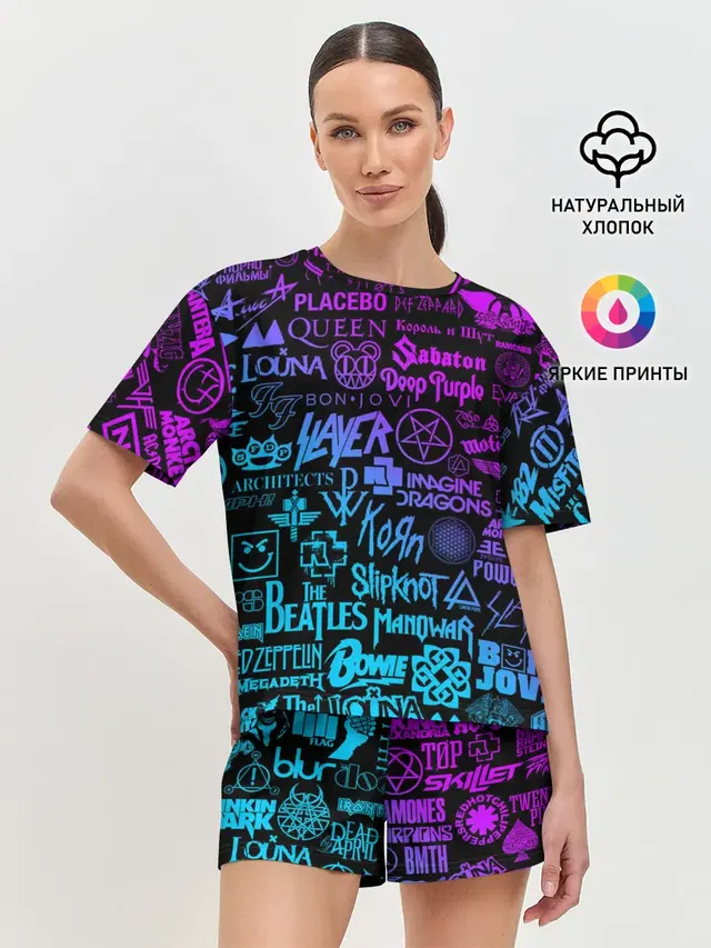 Женская пижама с шортами