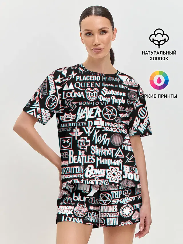 Женская пижама с шортами