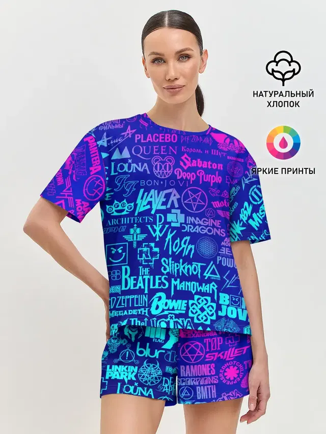 Женская пижама с шортами