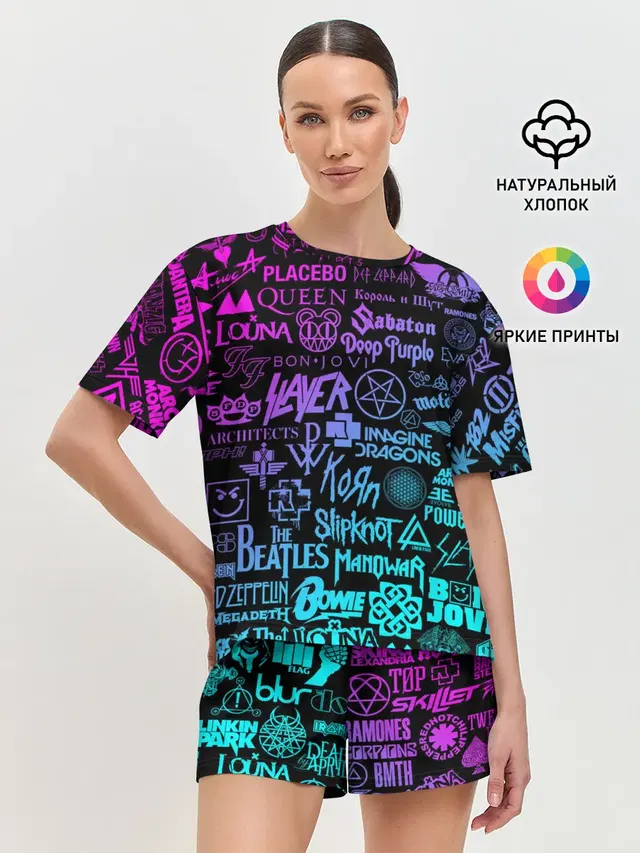 Женская пижама с шортами