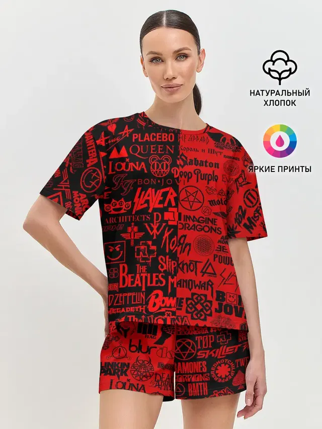 Женская пижама с шортами