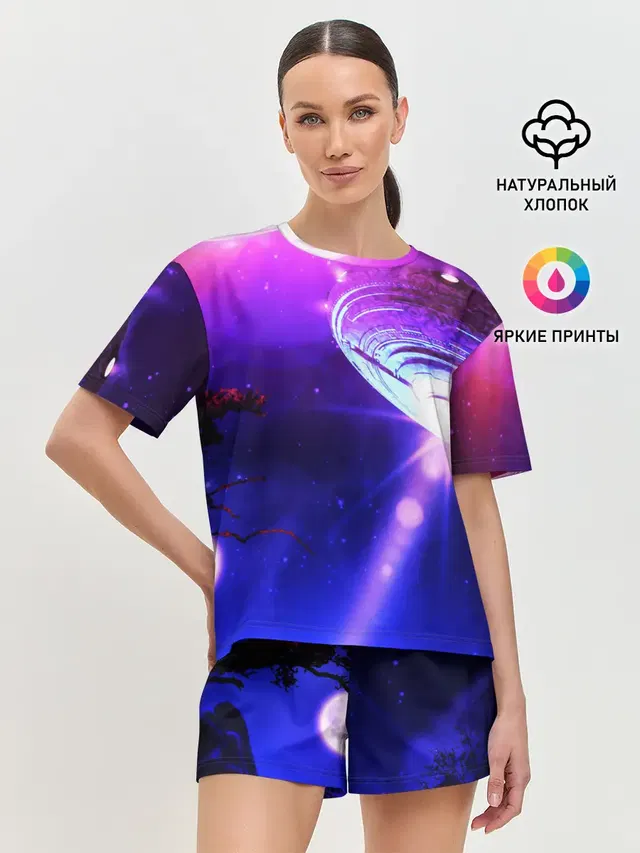 Женская пижама с шортами