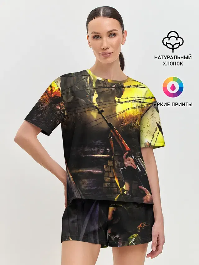 Женская пижама с шортами
