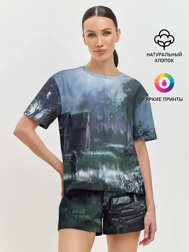 Женская пижама с шортами