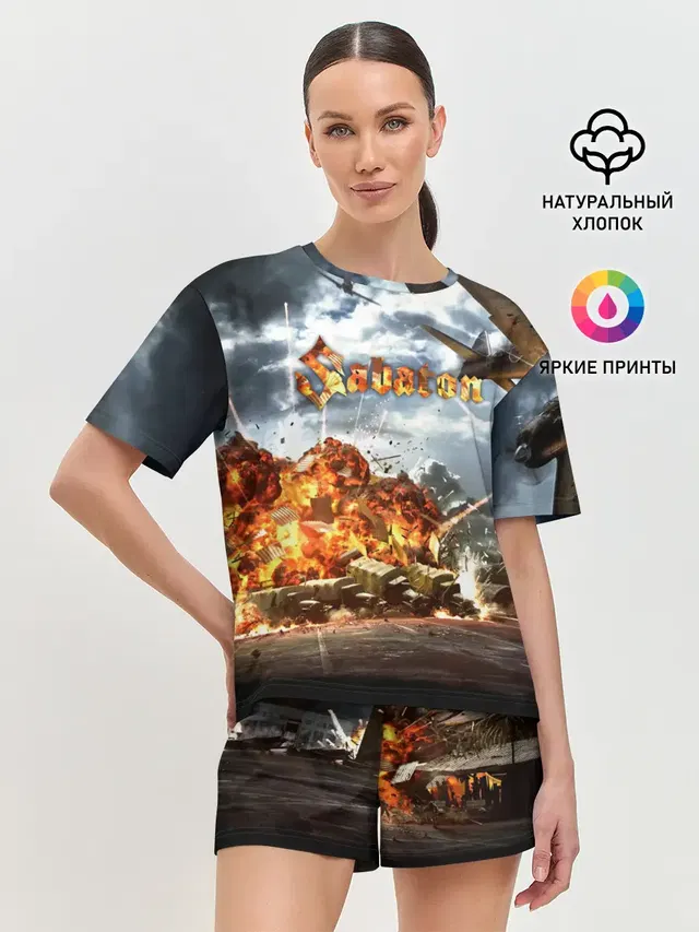 Женская пижама с шортами