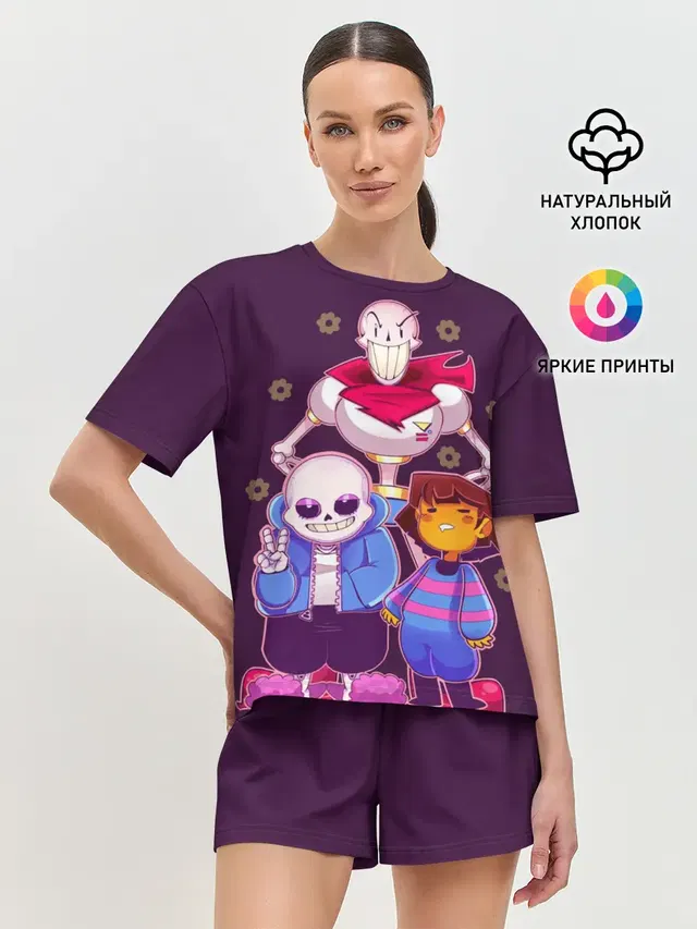 Женская пижама с шортами