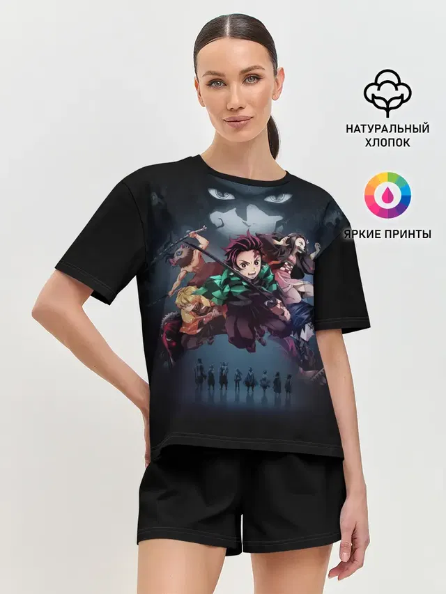 Женская пижама с шортами