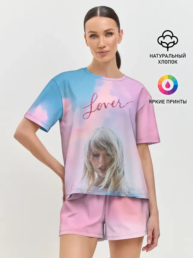 Женская пижама с шортами с принтом «Taylor Swift — TAYLOR SWIFT - Lover»
