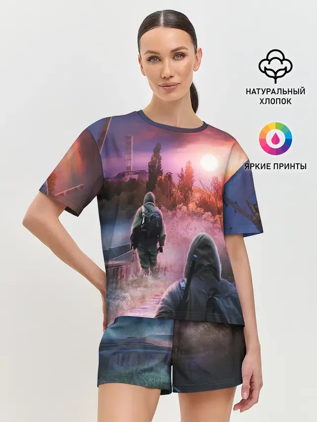 Женская пижама с шортами