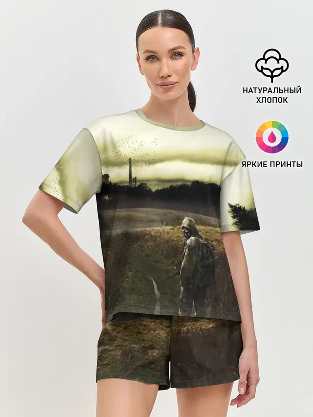 Женская пижама с шортами