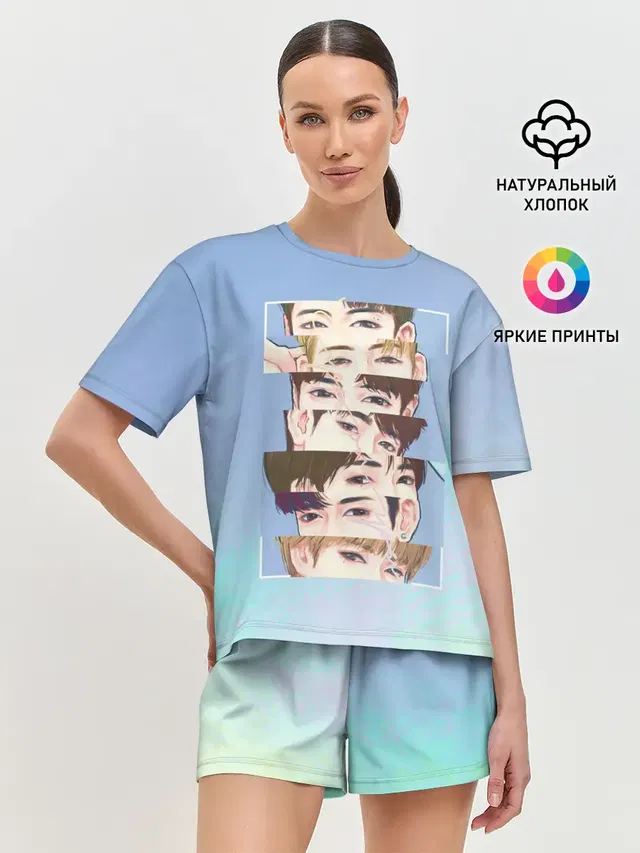 Женская пижама с шортами
