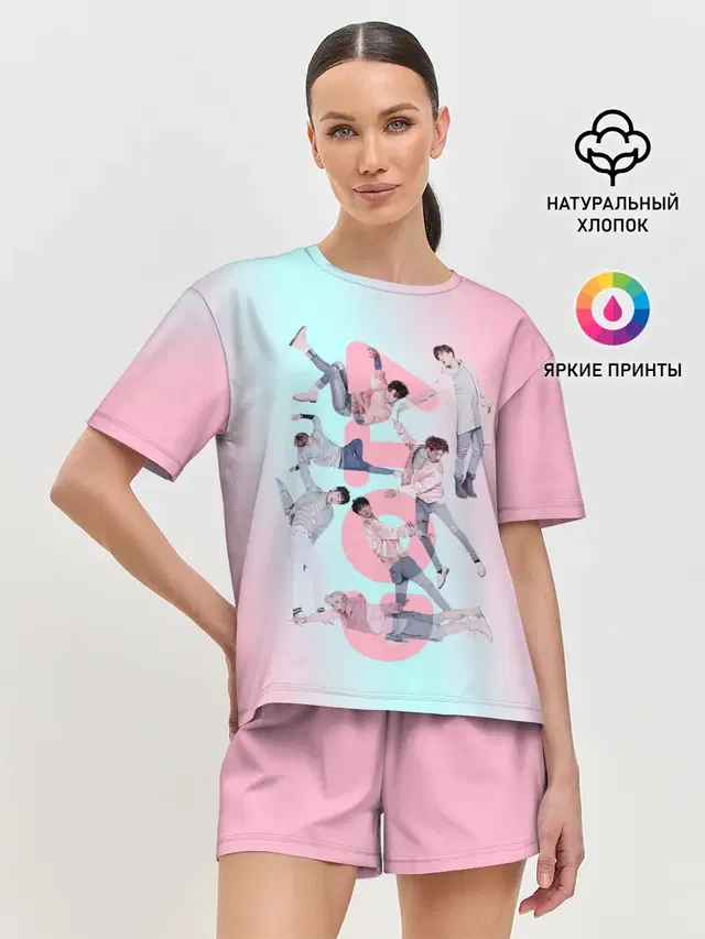 Женская пижама с шортами