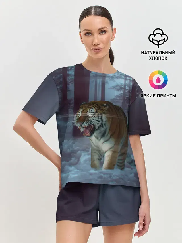 Женская пижама с шортами