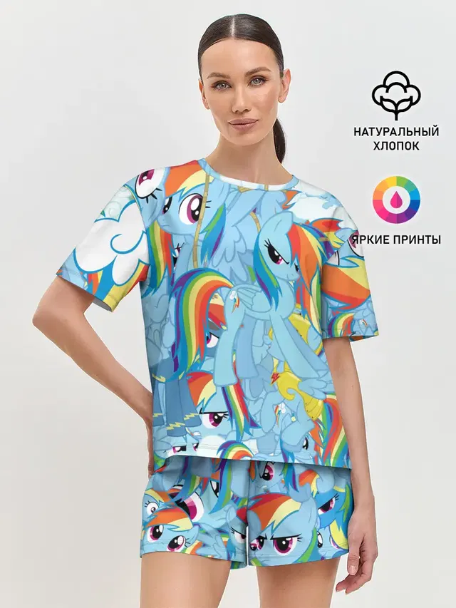 Женская пижама с шортами