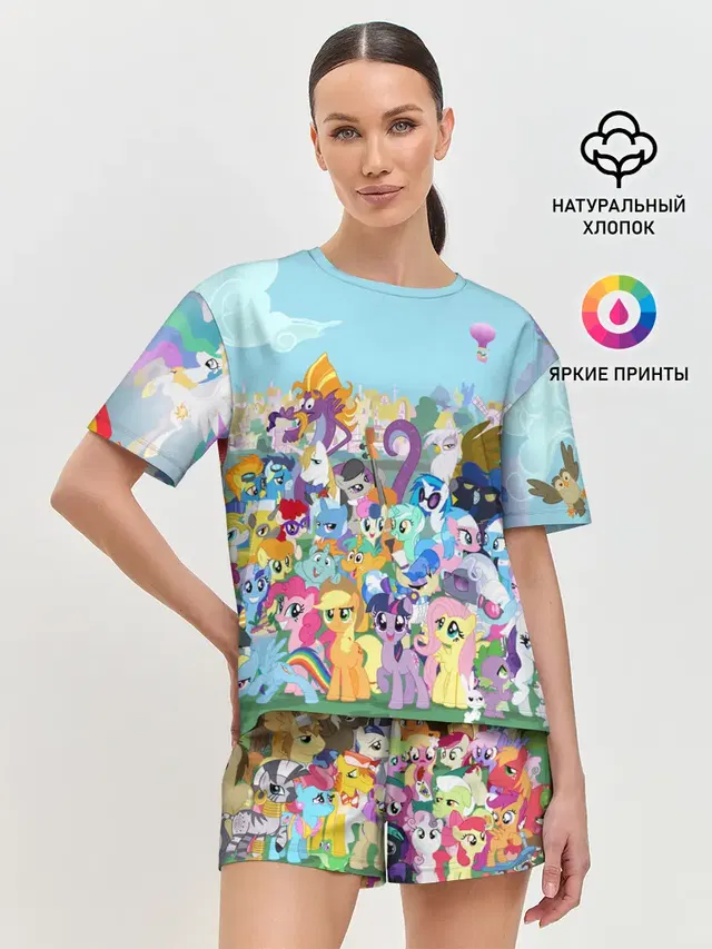 Женская пижама с шортами