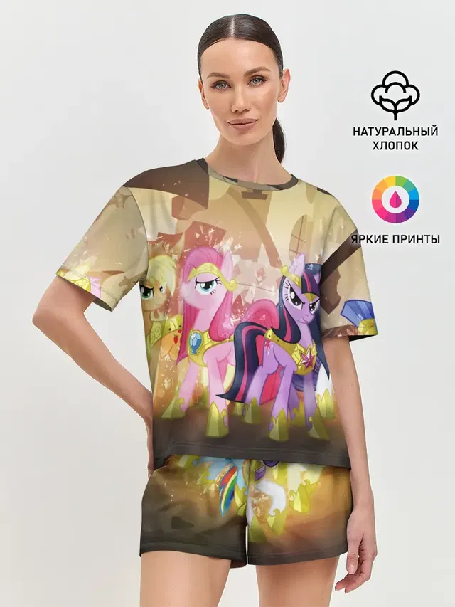 Женская пижама с шортами