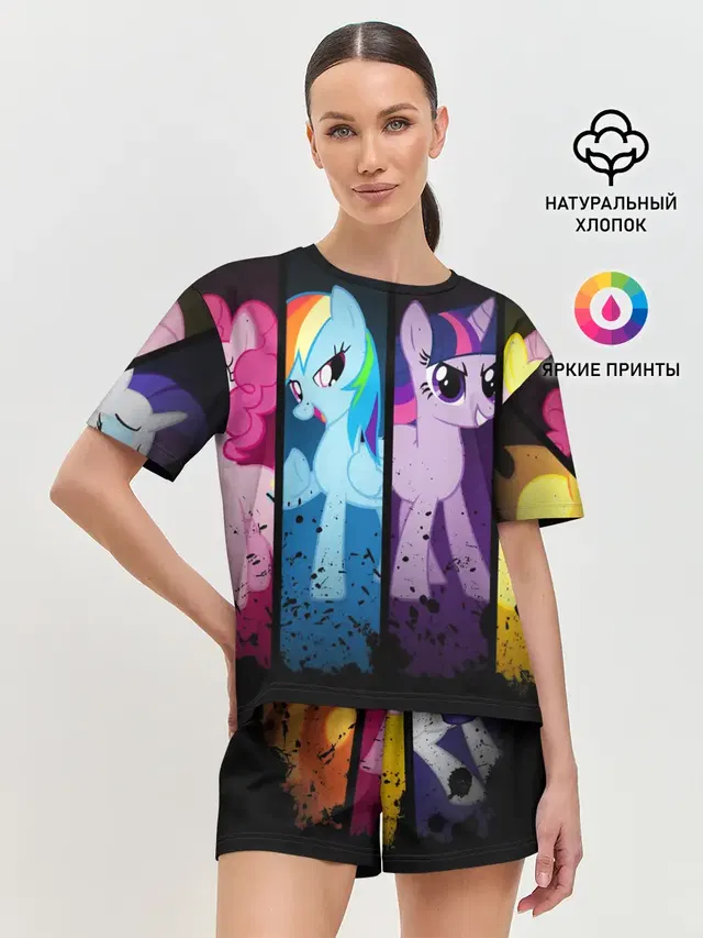 Женская пижама с шортами