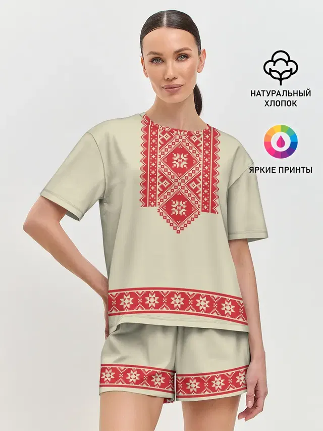 Женская пижама с шортами