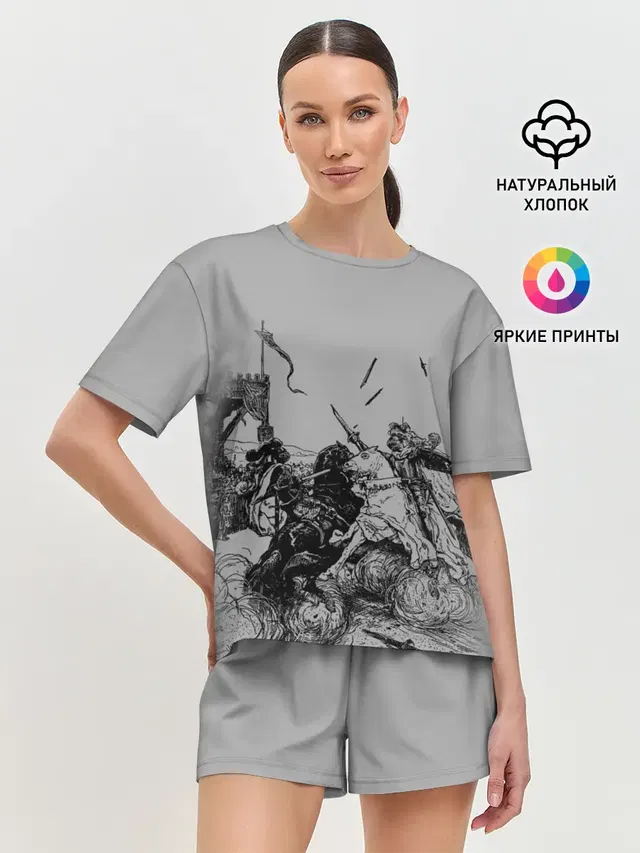 Женская пижама с шортами