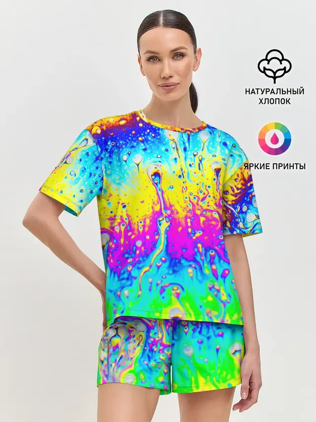 Женская пижама с шортами
