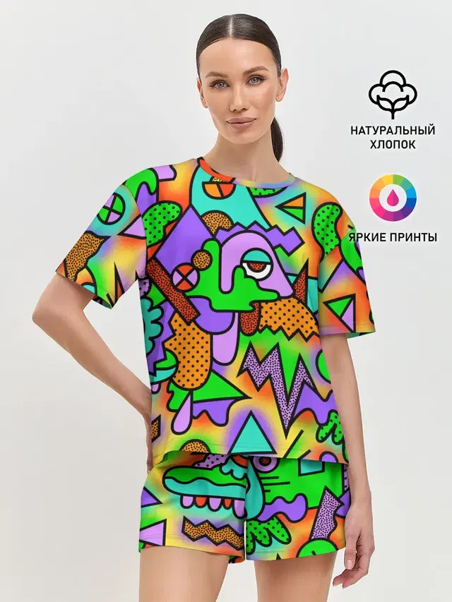 Женская пижама с шортами