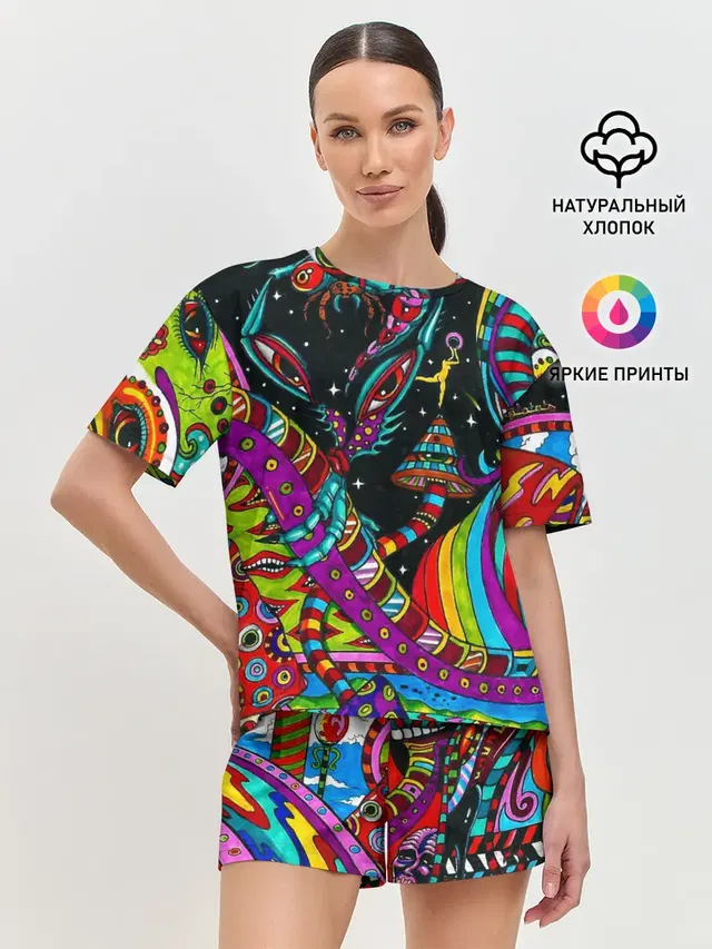 Женская пижама с шортами