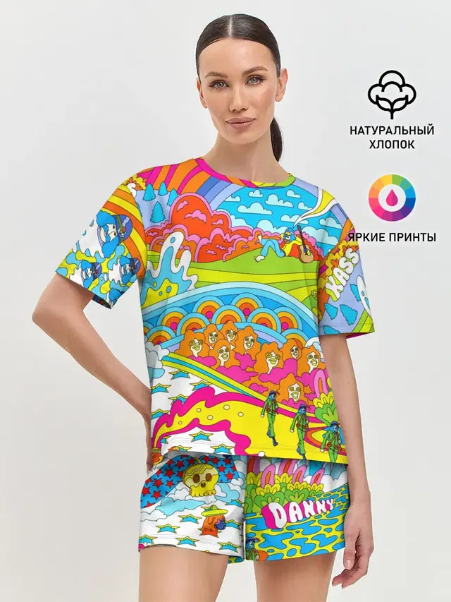 Женская пижама с шортами