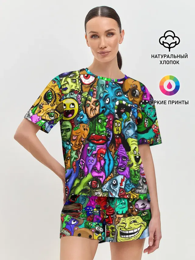 Женская пижама с шортами