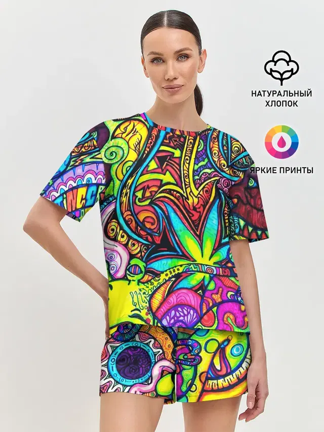 Женская пижама с шортами