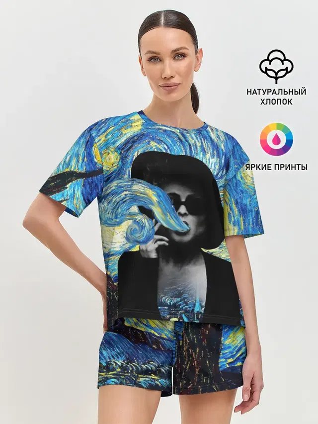 Женская пижама с шортами
