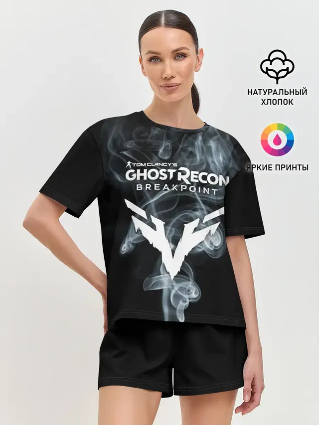 Женская пижама с шортами с принтом «Разные игры — GHOST RECON BREAKPOINT»