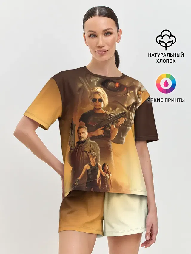 Женская пижама с шортами