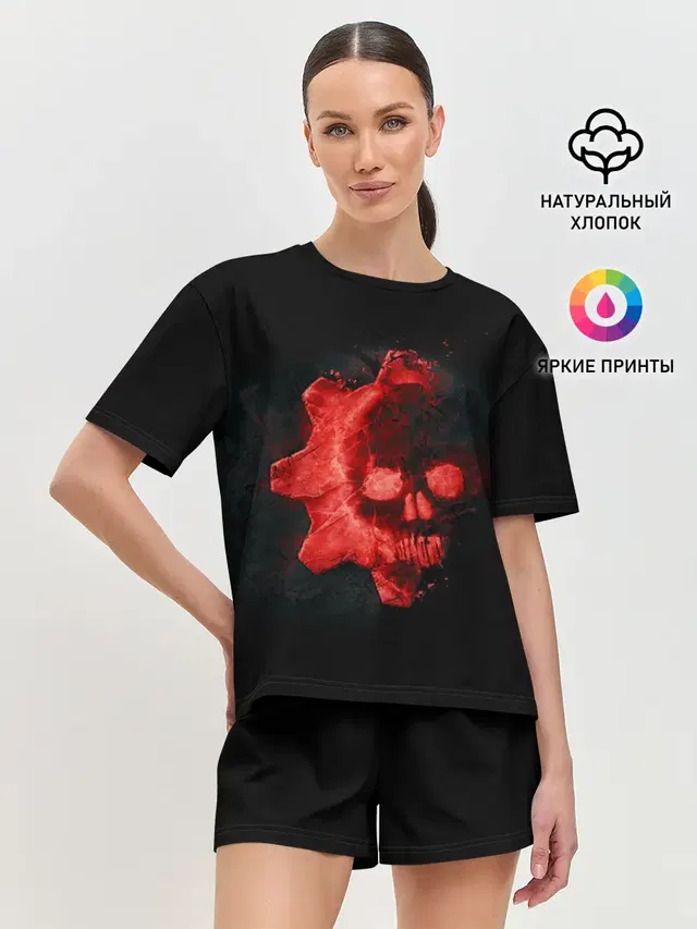 Женская пижама с шортами