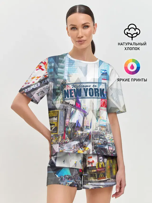 Женская пижама с шортами