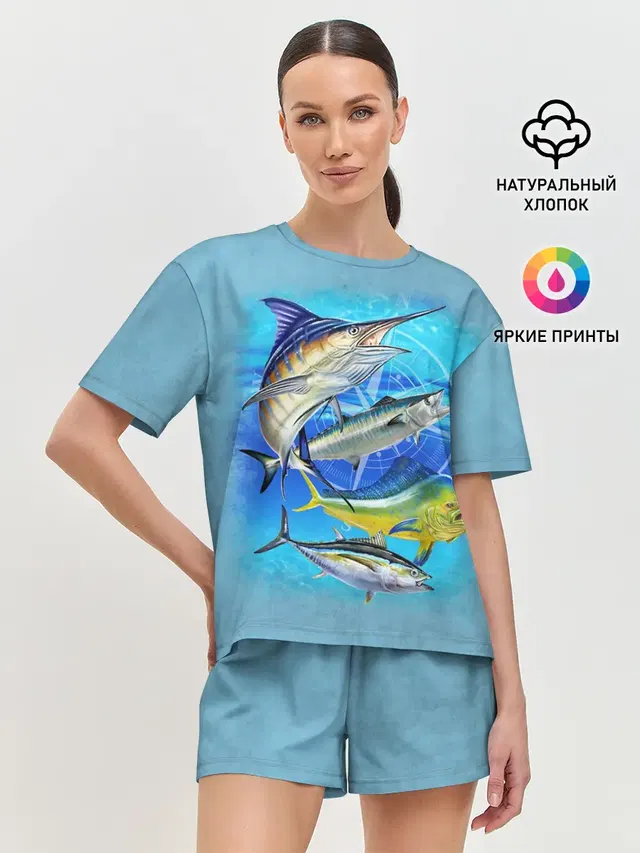 Женская пижама с шортами