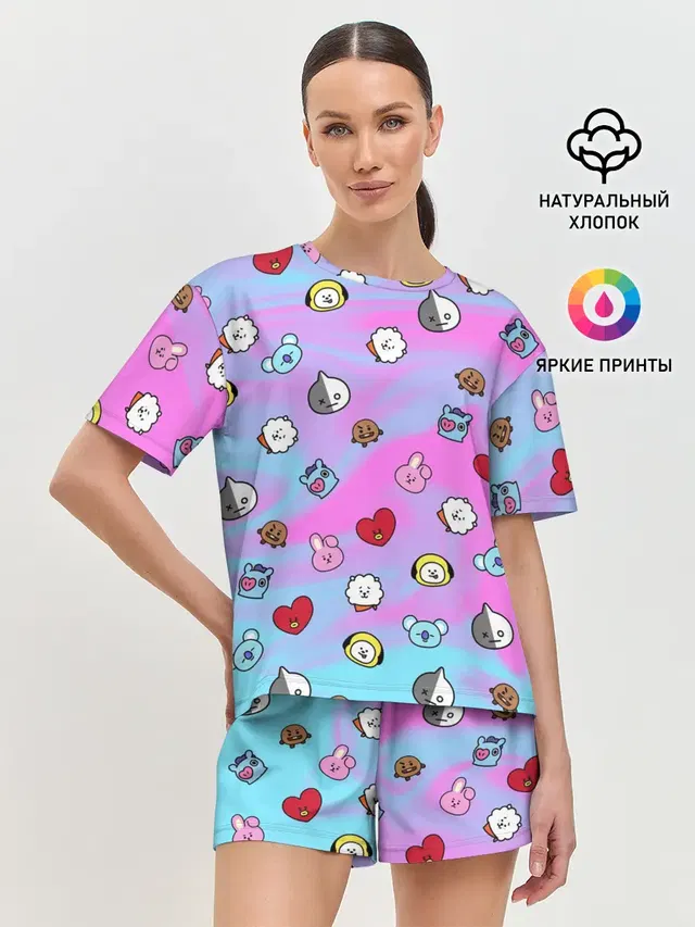 Женская пижама с шортами